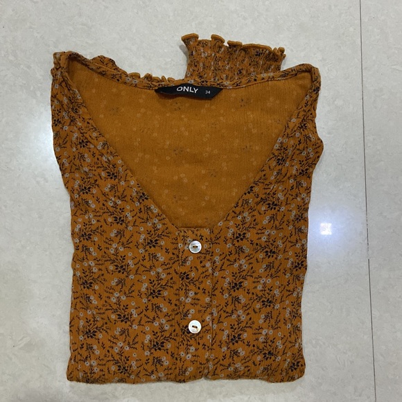 ONLY Women’s V Neck Printed Top - S - Picture 17 of 17